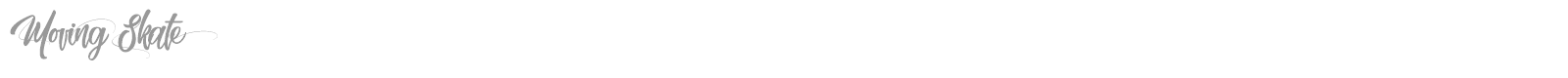 Moving Skate font preview